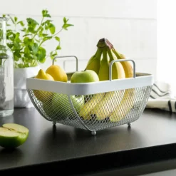 CASA PURO Cestino Bianco- Accessori Da Cucina