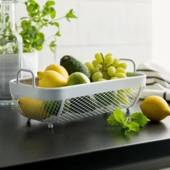 CASA PURO Cestino Bianco- Accessori Da Cucina