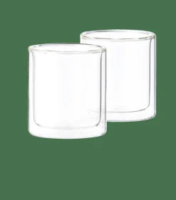 CASA RELAX Bicchiere A Parete Set Di 2 24,5 CL Trasparente- Bicchieri Da Caffè|Bicchieri Da Tè