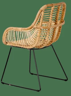 CASA ROTAN Sedia Da Tavolo Naturale- Sedie Da Pranzo