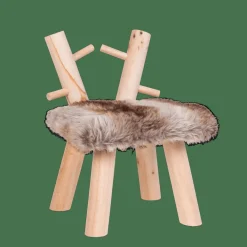 CASA RUDOLF Sgabello Naturale- Kids|Mobili Per Bambini