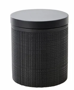 CASA SAMOURAI Scopino WC In Supporto Nero- Accessori Da Lavandino