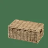 CASA SEAGRASS Cesto Portatutto S Con Coperchio Naturale- Cesti Portatutto