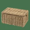 CASA SEAGRASS Cesto Portatutto M Con Coperchio Naturale- Cesti Portatutto