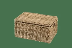 CASA SEAGRASS Cesto Portatutto M Con Coperchio Naturale- Cesti Portatutto