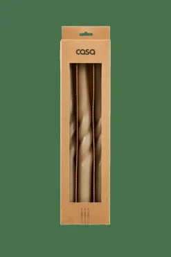 CASA SPIRAL Candela S/3 Taupe- Candele
