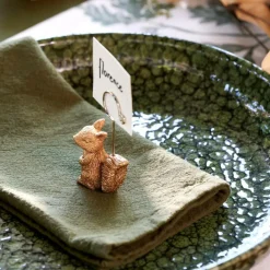 CASA SQUIRREL Soprammobile Dorato- Figurine Decorative|Autunno