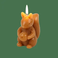 CASA SQUIRREL Candela Scoiattolo Marrone- Autunno|Candele