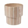 CASA STRIPES Vaso Da Fiori Sabbia- Vasi Di Fiori