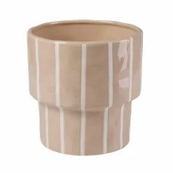 CASA STRIPES Vaso Da Fiori Sabbia- Vasi Di Fiori