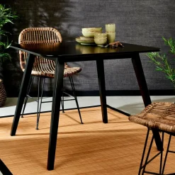 CASA SUMATRA Sedia Da Pranzo Nero, Marrone- Sedie Da Pranzo