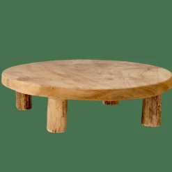 CASA TEAK Supporto Su Base Naturale- Supporti Per Piante