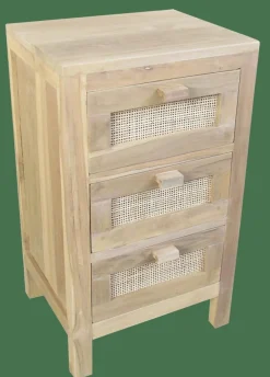 CASA TECK Armadio A 3 Cassetti Naturale- Cassettiere