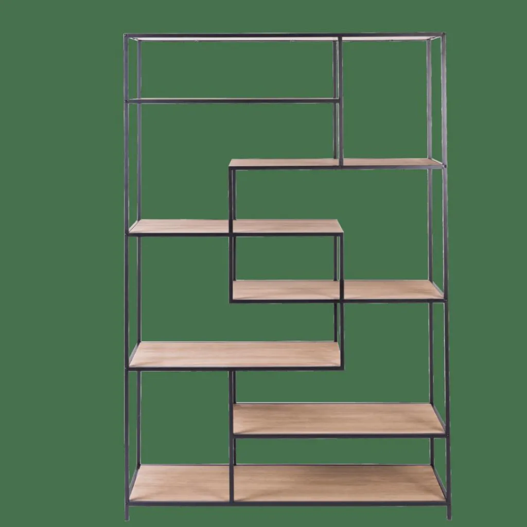 CASA TRAPP Scaffale Da Parete Nero- Scaffali Da Parete