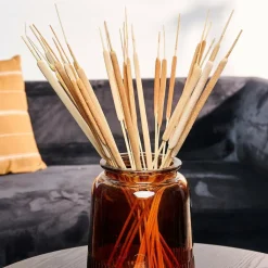 CASA TYPHA Canna Palustre Set Di 15 Naturale- Rami Artificiali|Fiori Artificiali