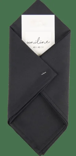 CASA UNILINE Tovagliolo Nero- Tovaglioli