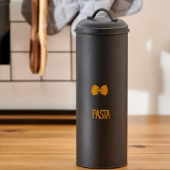 CASA VIRA Conserva Vivande Per Pasta Secca Nero- Contenitore Per Alimenti|Scatole Conserva Vivande