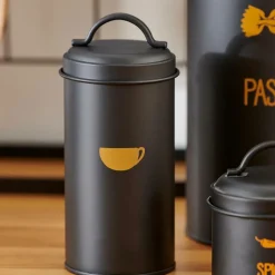 CASA VIRA Contenitore Per Cialde Di Caffè Nero- Utensili Da Caffè