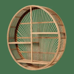 CASA WAYI Scaffale Pensile Naturale- Scaffali Da Parete
