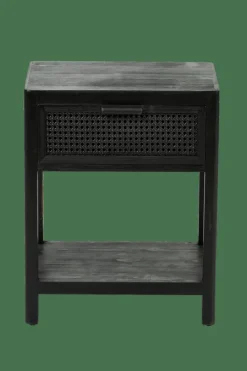 CASA WEBSTER Comodino Nero- Comodini|Cassettiere