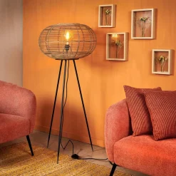 CASA ZANZI Lampada Da Pavimento E27 Naturale- Lampade Da Terra